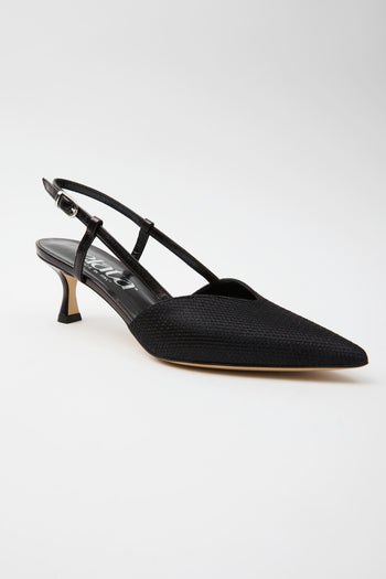 Elata Slingback Nero Donna - 5