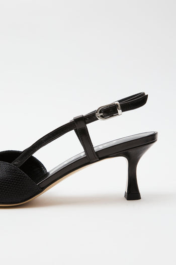 Elata Slingback Nero Donna - 7