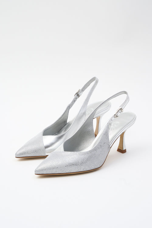 Elata Slingback Argento Donna - 2