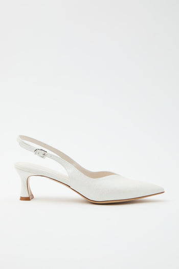 Elata Slingback Bianco Donna - 3