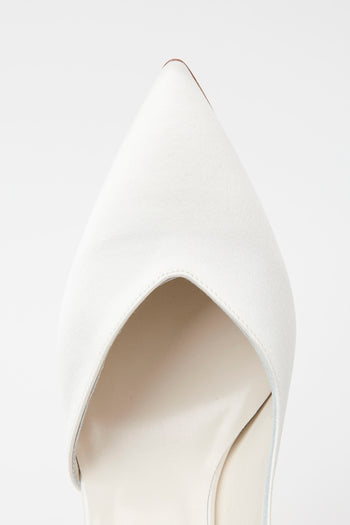 Elata Slingback Bianco Argento Donna - 5