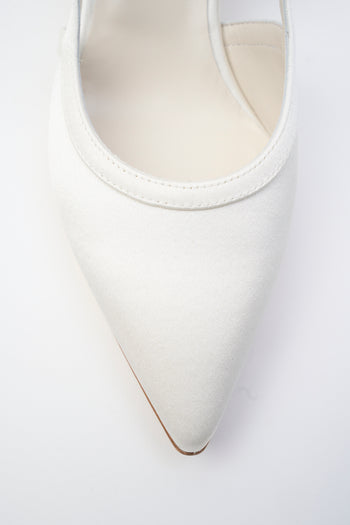 Elata Slingback Bianco Donna - 4