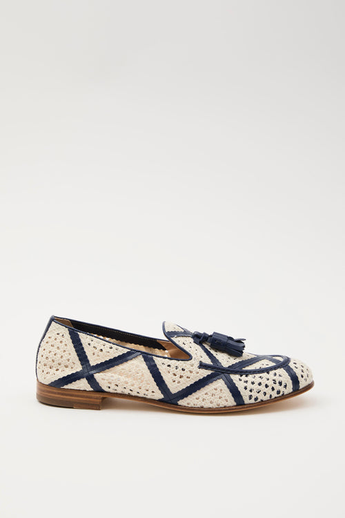 Fratelli Rossetti Mocassino Avorio/indaco Donna