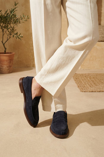 Frau Mocassino Blu Uomo - 8