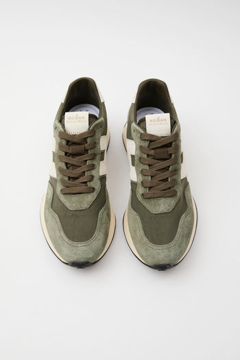 Hogan Sneaker Verde/yogurt Uomo - 3