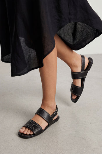 Hogan Sandalo Nero Donna - 10