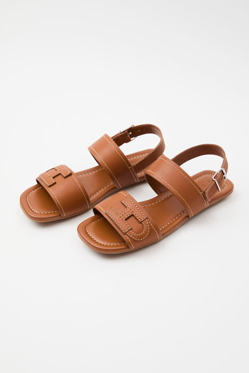 Hogan Sandalo Cuoio Scuro Donna - 2