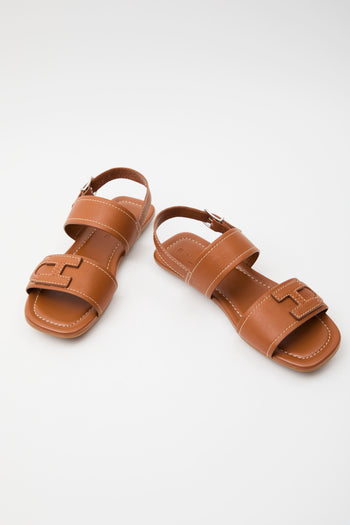 Hogan Sandalo Cuoio Scuro Donna - 7