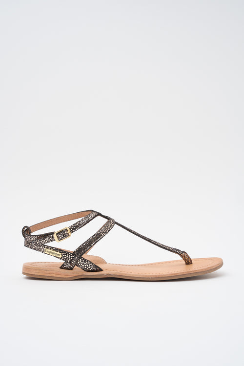 Les Tropeziennes Sandalo Noir-oro Donna