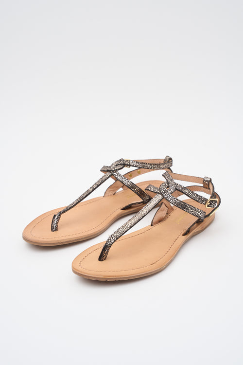 Les Tropeziennes Sandalo Noir-oro Donna - 2