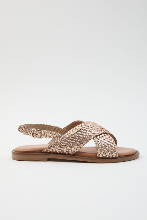 Les Tropeziennes Sandalo Oro Donna