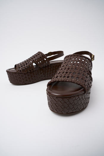 Massimo Santini X Tre Emme Zeppa Brown Donna - 5