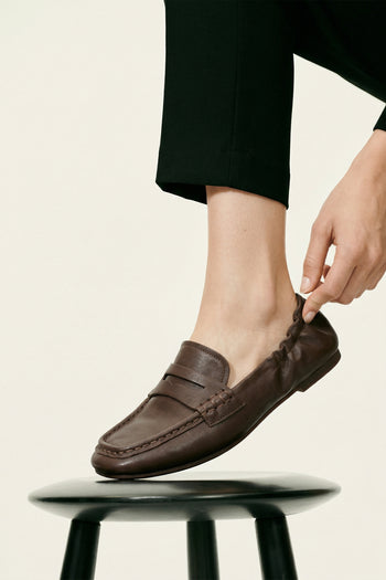 Massimo Santini X Tre Emme Mocassino Dk Brown Donna - 7