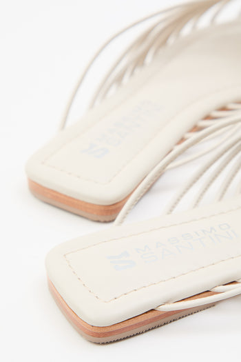 Massimo Santini X Tre Emme Sabot Off White Donna - 4
