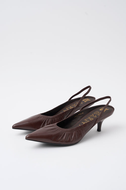 Massimo Santini X Tre Emme Slingback Dk Brown Donna - 2