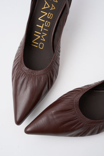 Massimo Santini X Tre Emme Slingback Dk Brown Donna - 3