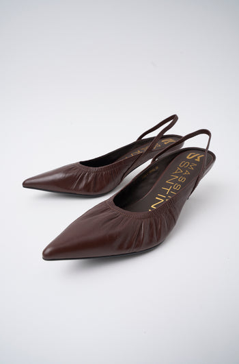 Massimo Santini X Tre Emme Slingback Dk Brown Donna - 5