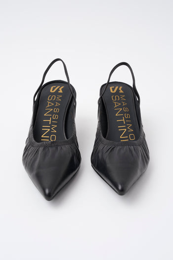 Massimo Santini X Tre Emme Slingback Black Donna - 3