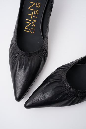 Massimo Santini X Tre Emme Slingback Black Donna - 4