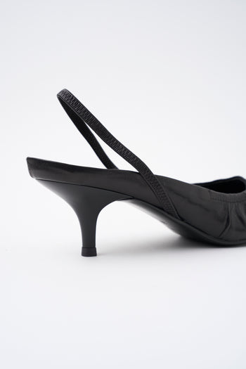 Massimo Santini X Tre Emme Slingback Black Donna - 5