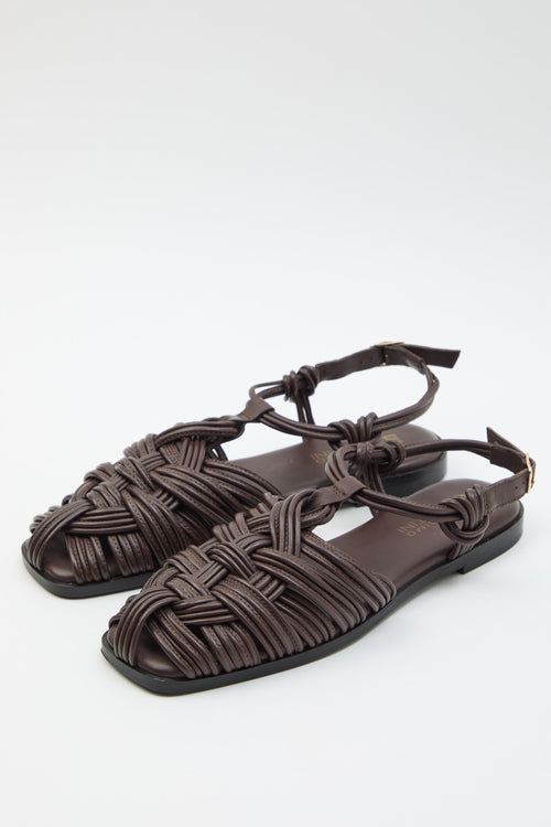 Massimo Santini X Tre Emme Sandalo Dk Brown Donna - 2