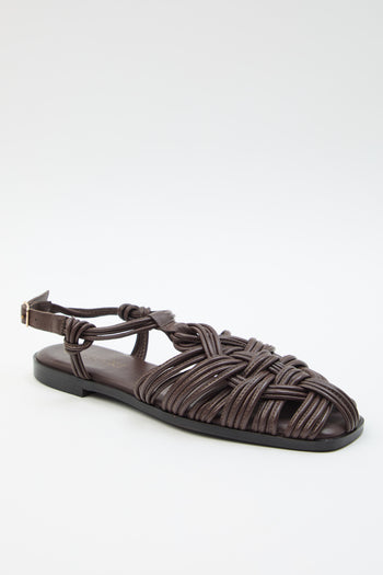 Massimo Santini X Tre Emme Sandalo Dk Brown Donna - 4