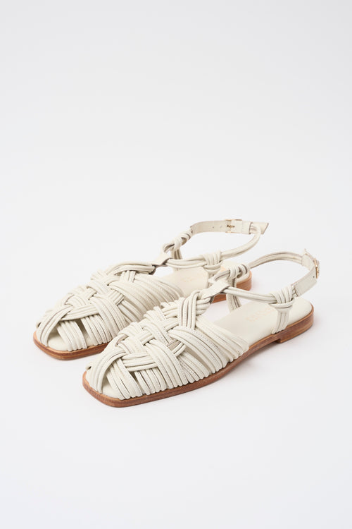 Massimo Santini X Tre Emme Sandalo Off White Donna - 2