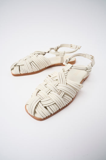 Massimo Santini X Tre Emme Sandalo Off White Donna - 6