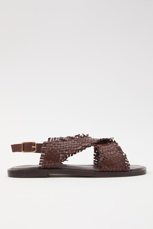 Massimo Santini X Tre Emme Sandalo Brown Donna