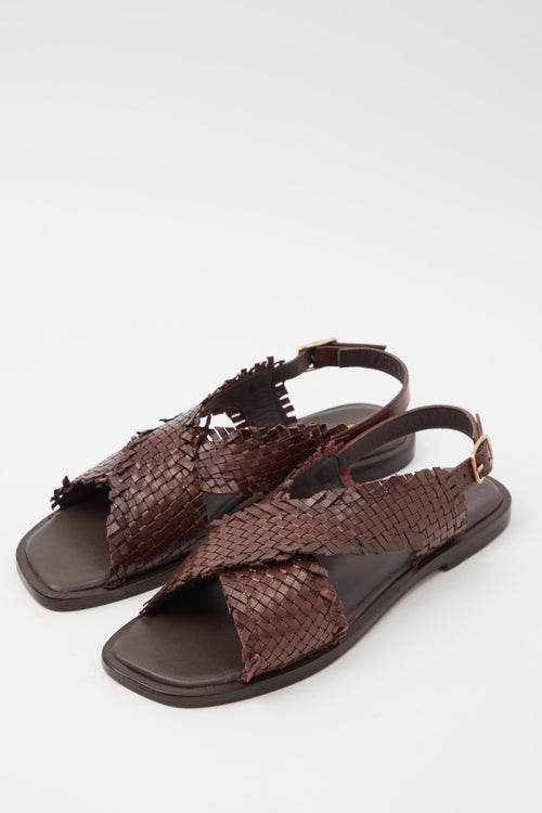 Massimo Santini X Tre Emme Sandalo Brown Donna - 2