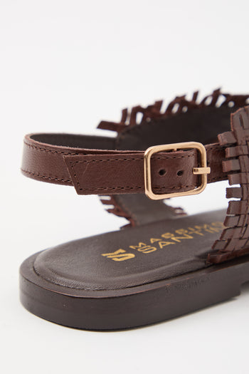 Massimo Santini X Tre Emme Sandalo Brown Donna - 4