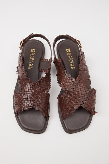 Massimo Santini X Tre Emme Sandalo Brown Donna - 6