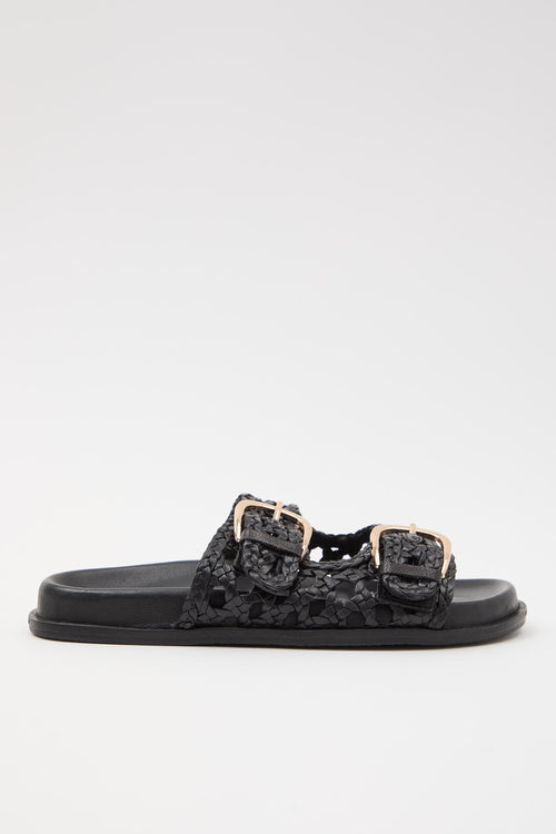 Massimo Santini X Tre Emme Ciabatta Black Donna