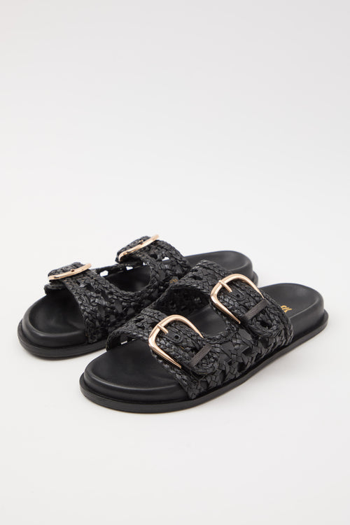 Massimo Santini X Tre Emme Ciabatta Black Donna - 2