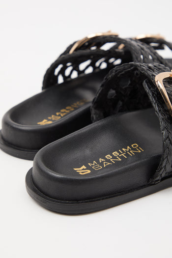 Massimo Santini X Tre Emme Ciabatta Black Donna - 4