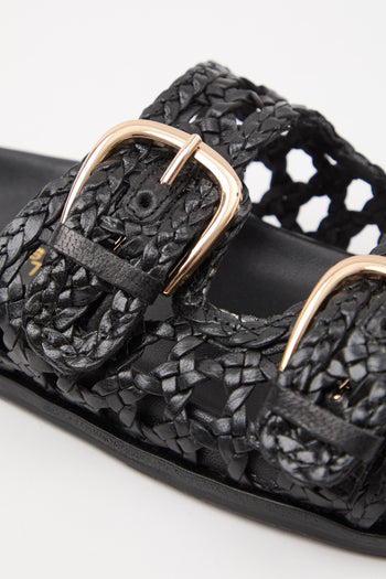 Massimo Santini X Tre Emme Ciabatta Black Donna - 5