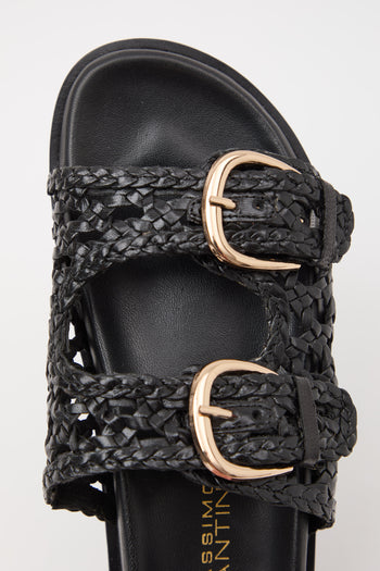 Massimo Santini X Tre Emme Ciabatta Black Donna - 6