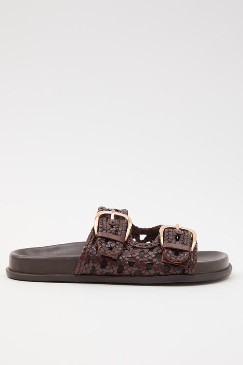 Massimo Santini X Tre Emme Ciabatta Brown Donna