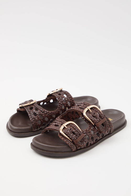 Massimo Santini X Tre Emme Ciabatta Brown Donna - 2