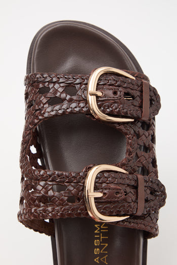 Massimo Santini X Tre Emme Ciabatta Brown Donna - 5