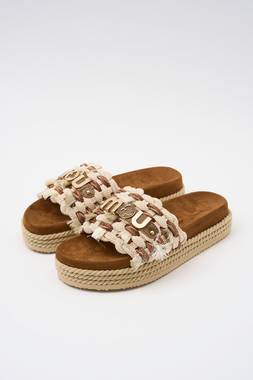 Mou Ciabatta Beige Donna - 2