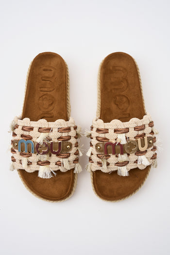 Mou Ciabatta Beige Donna - 3