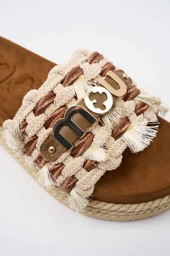 Mou Ciabatta Beige Donna - 4