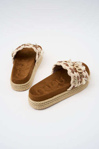 Mou Ciabatta Beige Donna - 5