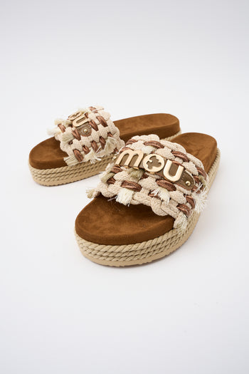 Mou Ciabatta Beige Donna - 6