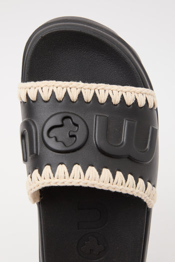 Mou Ciabatta Black/white Donna - 4