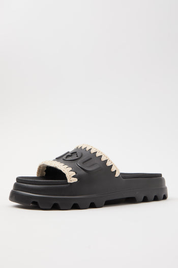 Mou Ciabatta Black/white Donna - 8