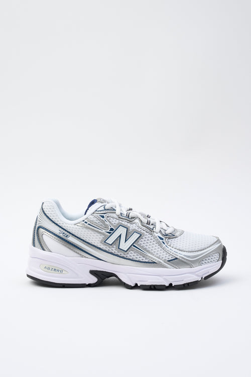 New Balance Sneaker White/silver/navy Donna