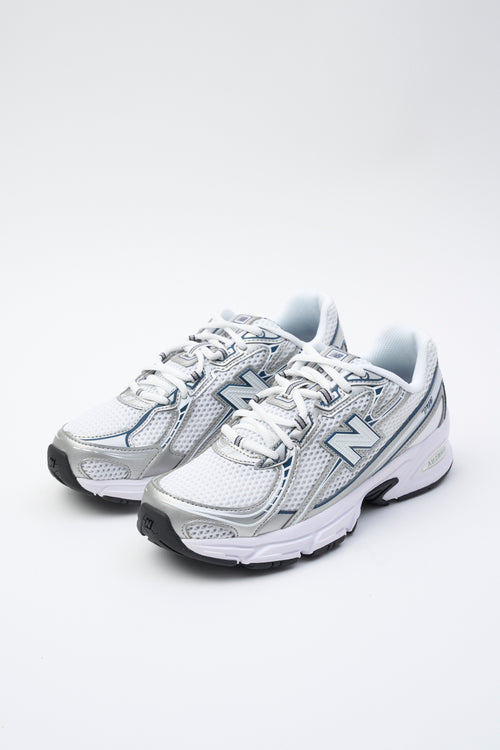 New Balance Sneaker White/silver/navy Donna - 2