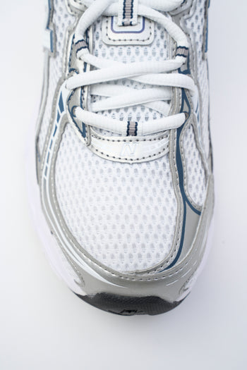 New Balance Sneaker White/silver/navy Donna - 4